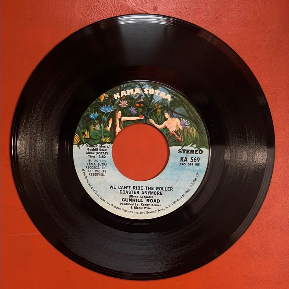 Vintage Vinyl Record 45 rpm Gunhill Road
